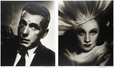 Lot 133 - Classic photographs of Humphrey Bogart and Marlene Dietrich by George Hurrell