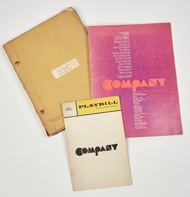 Lot 60 - An early script for what became Stephen Sondheim's Company