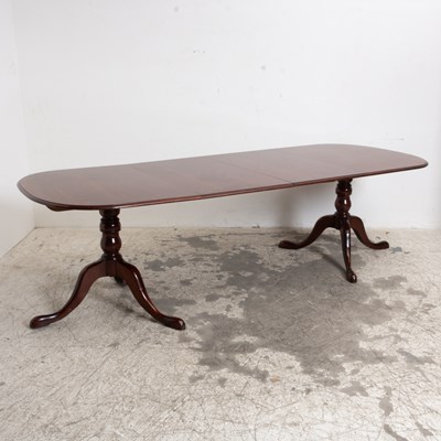 Lot 154 - Mahogany Double Pedestal Dining Table