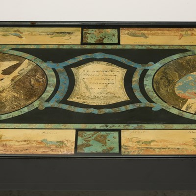 Lot 484 - Italian Baroque Scagliola Panel, Signed Carolus Fontanelli, Venice, dated 1659