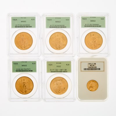 Lot 13 - United States - Group of Third-Party Certified Pre-1933 Gold Coins