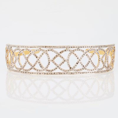 Lot 1327 - Gilt-Metal and Diamond Tiara