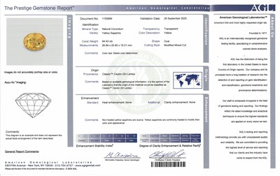 Lot 56 - Peter Lindeman Two-Color Gold, Yellow Sapphire, Diamond, Rough Colored Diamond and Sapphire Pendant-Necklace