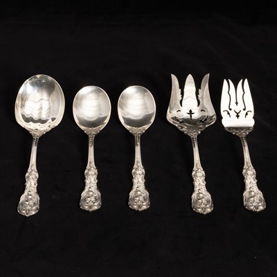 Lot 209 - Set of Five Sterling Silver Reed & Barton Serving Utensils