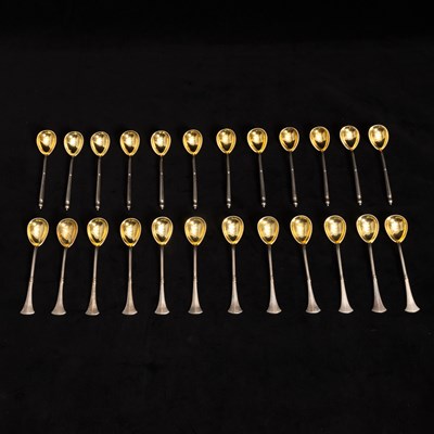 Lot 212 - Group of Russian Silver Spoons