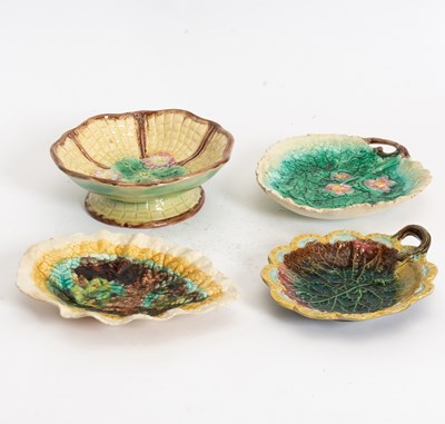 Lot 221 - Assorted Group of Majolica Articles