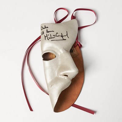 Lot 62 - A Phantom's Mask Inscribed by star Michael Crawford