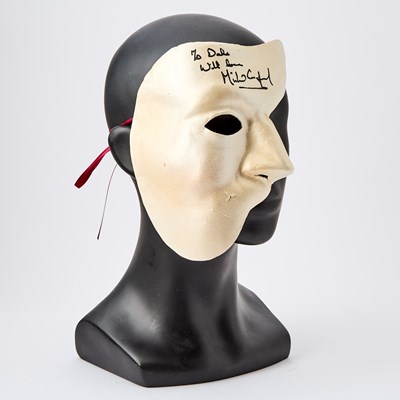 Lot 62 - A Phantom's Mask Inscribed by star Michael Crawford