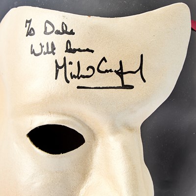 Lot 62 - A Phantom's Mask Inscribed by star Michael Crawford