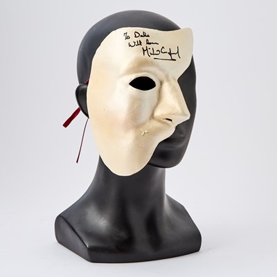 Lot 62 - A Phantom's Mask Inscribed by star Michael Crawford