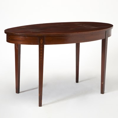 Lot 241 - American Federal Style Oval Mahogany Inlaid Table