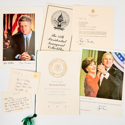 Lot 62 - A group of White House invitations and correspondence