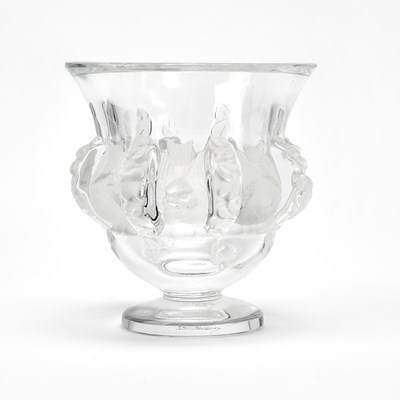 Lot 3195 - Lalique Molded Glass "Dampierre" Vase