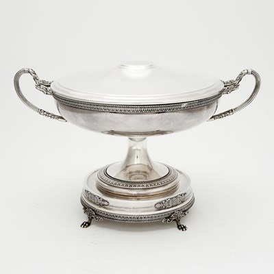 Lot 3154 - Italian Silver Covered Two Handled Tureen