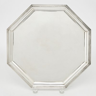 Lot 3155 - Italian Sterling Silver Octagonal Tray