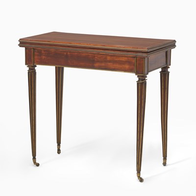 Lot 570 - Louis XVI Brass-Mounted Mahogany Games Table