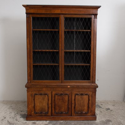 Lot 23 - Early Victorian Rosewood Bookcase