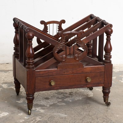Lot 111 - English Mahogany Canterbury