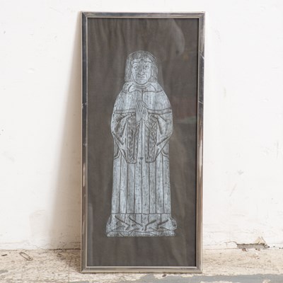 Lot 341 - Tomb Rubbing of Priest