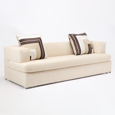 Lot 342 - Art Deco Style Upholstered Sofa