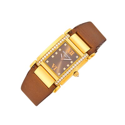 Lot 37 - Patek Philippe Gold and Diamond 'Twenty-4' Wristwatch, Ref. 4920