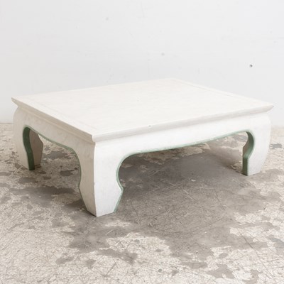 Lot 258 - White Painted Asian Style Low Table