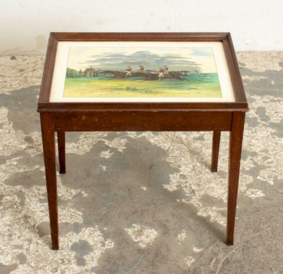 Lot 334 - Mahogany Ceramic Top Insert Side table