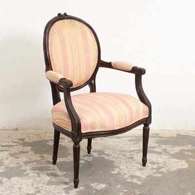 Lot 319 - Hepplewhite Style Mahogany Armchair