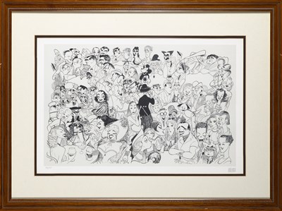 Lot 25 - A multi-character Al Hirschfeld signed lithograph titled 1954 Movies