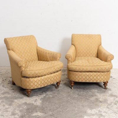 Lot 266 - Pair of Upholstered Armchairs