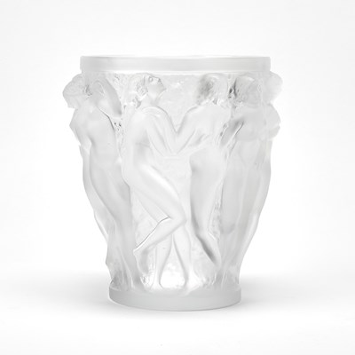 Lot 428 - Lalique Molded Glass "Bacchantes" Vase