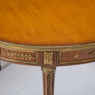 Lot 3046 - Louis XVI Style Gilt-Bronze Mounted Mahogany Extension Dining Table