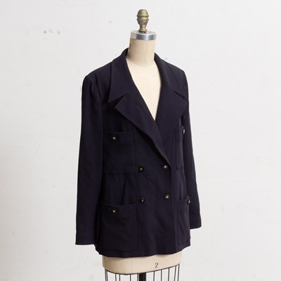 Lot 309 - Chanel Ladies Dark Navy Blazer