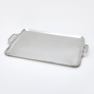 Lot 317 - Mexican Sterling Silver Two Handled Tray