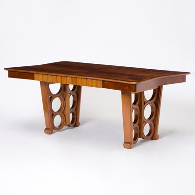 Lot 334 - Art Deco Mahogany Dining Table
