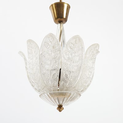 Lot 778 - Pair of Carl Fagerlund for Orrefors Crystal Light Fixtures