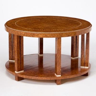 Lot 742 - Art Deco Burl Walnut Low Table