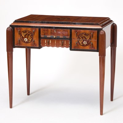 Lot 155 - Art Deco Inlaid Mahogany Dressing Table