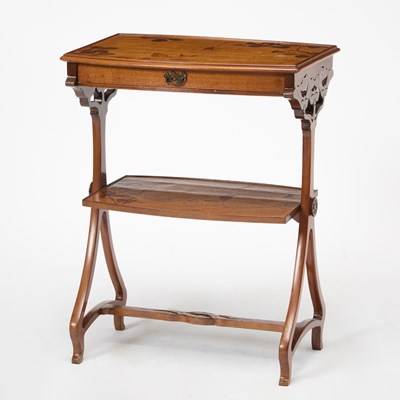 Lot 121 - Art Nouveau Marquetry Inlaid Side Table
