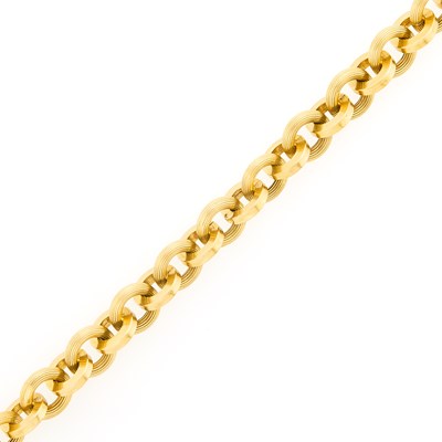 Lot 1180 - Gold Link Bracelet
