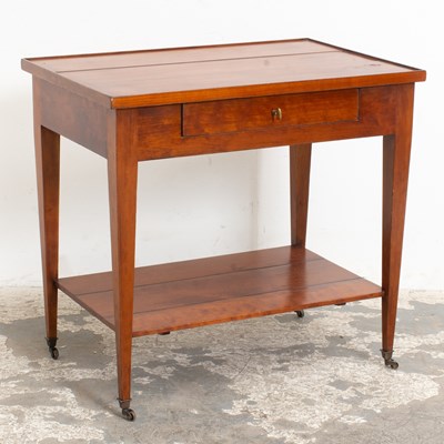 Lot 219 - David Iatesta Mahogany Two-Tier Side Table