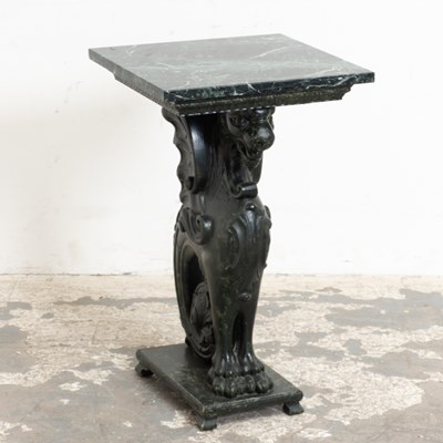 Lot 226 - Griffin Form Marble Top Side Table