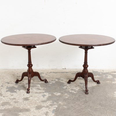 Lot 225 - Pair of Georgian Style Round Tables