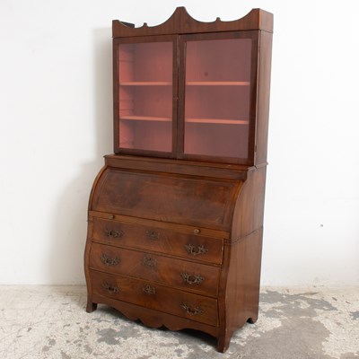 Lot 224 - Dutch Mahogany Secretary Cabinet