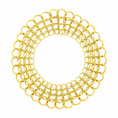Lot 51 - Tiffany & Co., Paloma Picasso Gold Circle Link Necklace
