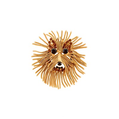 Lot 1303 - Gilt-Metal Costume Dog Brooch