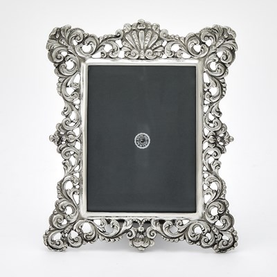 Lot 3335 - Spanish Style Cast Pewter Photograph Frame