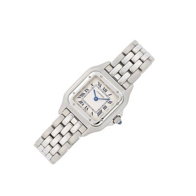 Lot 35 - Cartier Stainless Steel 'Panthère' Wristwatch