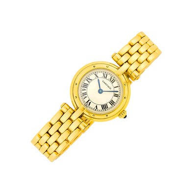 Lot 78 - Cartier Gold 'Panthère Vendome' Wristwatch