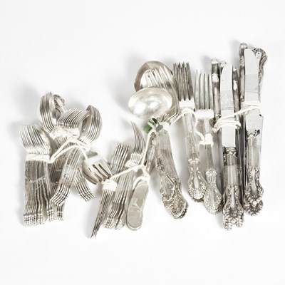 Lot 2 - 79 Pieces of Silverware, 98 ozs., 12 handles